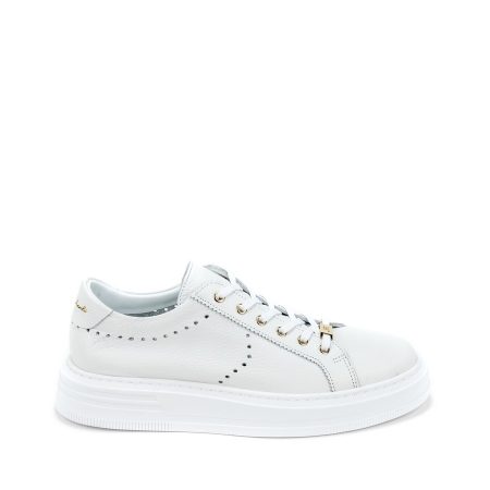 Alternative view of Muške kožne plitke patike John-Richardo-20159 bele ravne